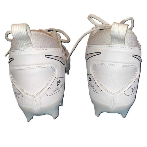 Nike Alpha Menace Pro 3 White/Black Football Cleats CT6649-109 Men's Sz 11.5 - Picture 6 of 6